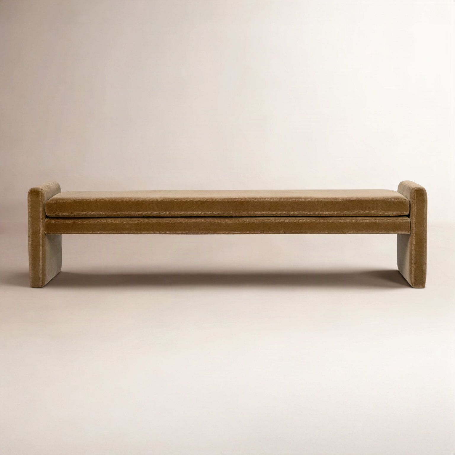 Geordi 70" Dining Bench, 19" H x 70" W x 18" D, Surrey Ochre
