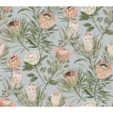 Protea 27' L x 27" W Wallpaper Roll