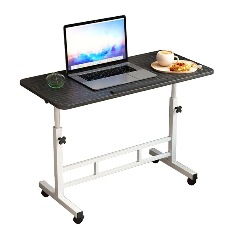 Metal Base Standing Desk, Black/White, 80 cm H x 60 cm W x 40 cm D