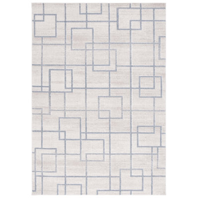 Tapis géométrique beige / gris Blair
