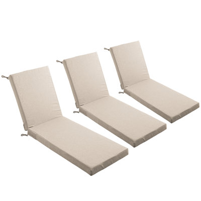 Forbell Outdoor WeatherResistant 35 Chaise Lounge Seat Cushion  Back Cushions And Seat Cushions