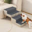 Rampe pliable 2 en 1 pour animaux de compagnie, escalier ottoman à 4 marches pour chien