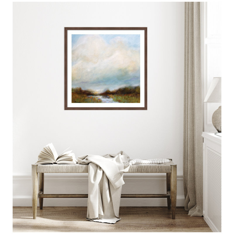 «Tranquility» par Mary Sparrow, reproduction d'art murale encadrée, H 34 po x l 34 po, Brun moyen Florence