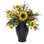 Sunflower and Berry Mixed Centerpiece in Pot