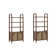 Boho 3-Shelf Bookshelf Cabinet With Rattan Doors