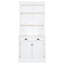 83.4"Tall Bookshelf with 3 pieces LED Lighting