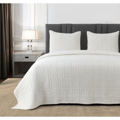 Pickstitch Coverlet Set