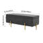 Velvet Upholstered Storage Bench-1023796651