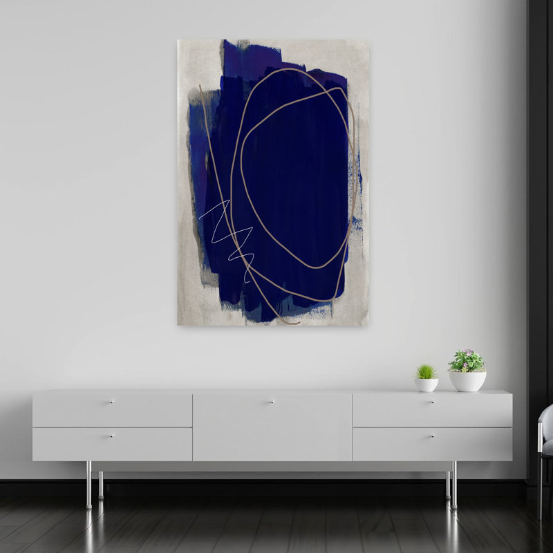 Art contemporain contemporain abstrait, H 60 po x l 40 po