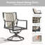 Chaise longue pivotante avec coussins