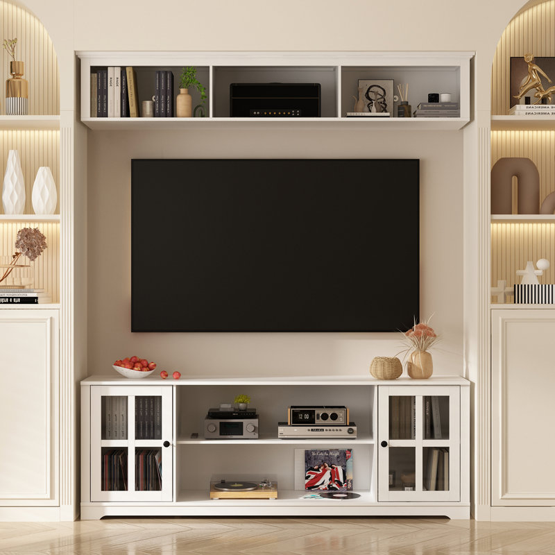 Maylani TV Stand for TVs up to 65", White