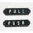 Cast Iron Push Pull Door Signs