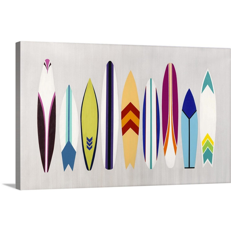 « surf on through », impression sur toile, H 24 po x l 36 po x p 1,25 po, Toile tendue