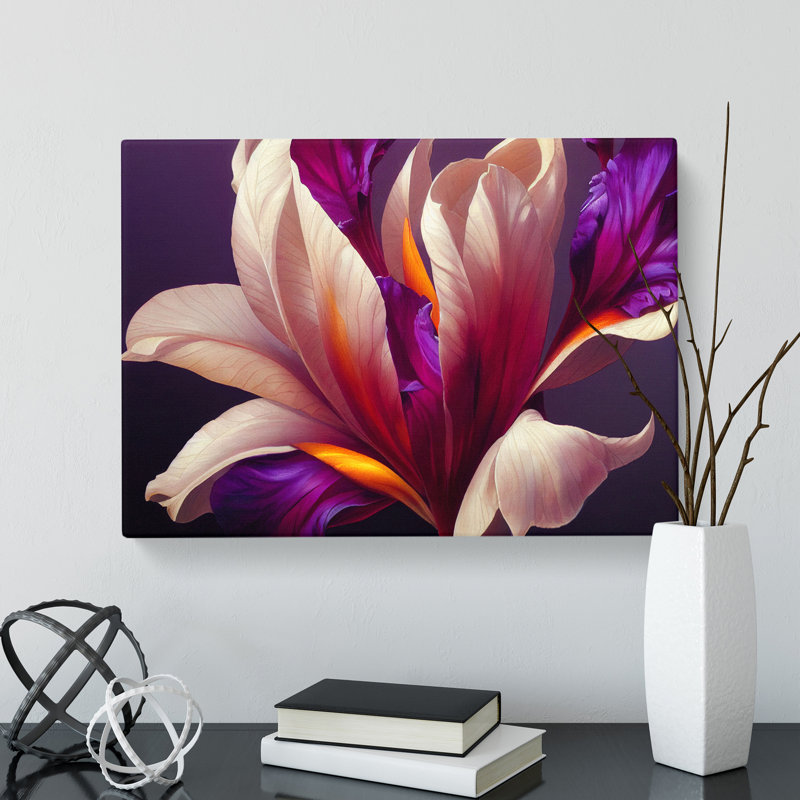 Interesting Flower - Wrapped Canvas, 40cm H x 60cm W x 3cm D