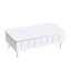 Table basse à plateau relevable avec 2 tiroirs, table basse moderne avec plateau pliable, table basse réglable multifonctionnelle avec compartiment de rangement caché pour le salon