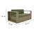 Rickey Wicker 2 - Person Patio Conversation Set with Cushions