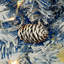 Ensemble de 4 pièces de sapin de Noël artificiel pré-éclairé