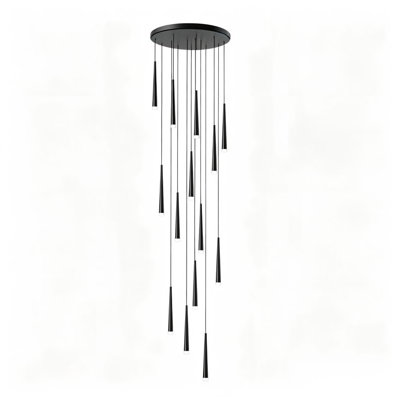 Luminaire suspendu moderne à 9 lumières DEL, 9