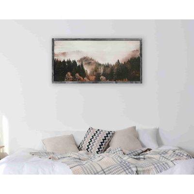 «Autumn's Distant Pine Forest» sur toile