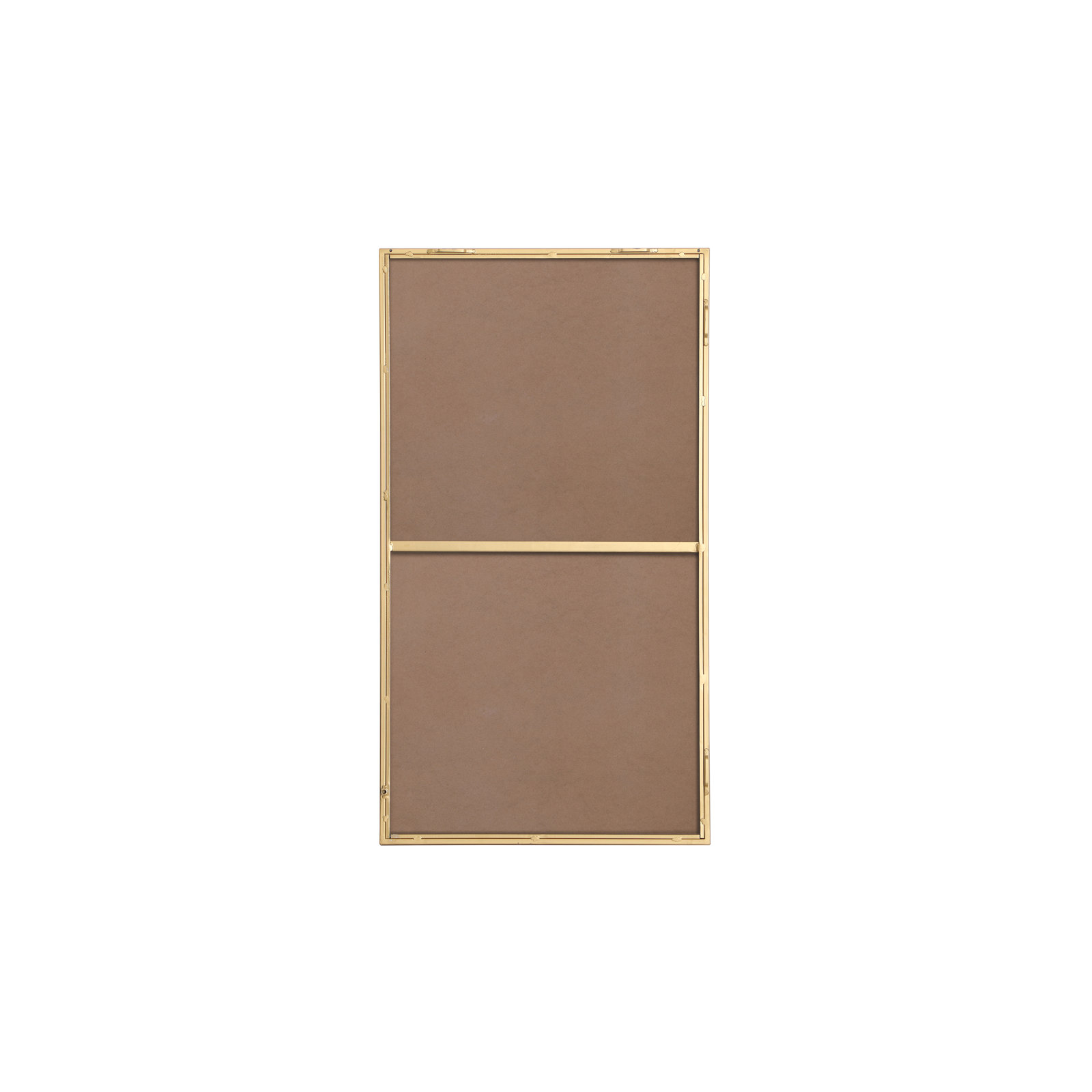 Sabine Metal Rectangle Wall Mirror, 36" x 20", Brass