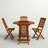 Ponce 4 - Person Acacia Wood Patio Dining Set with