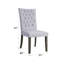 Ensemble de chaises d'appoint Merel Linen & Finish, dossier haut, capitonné, idéal pour un repas élégant et confortable