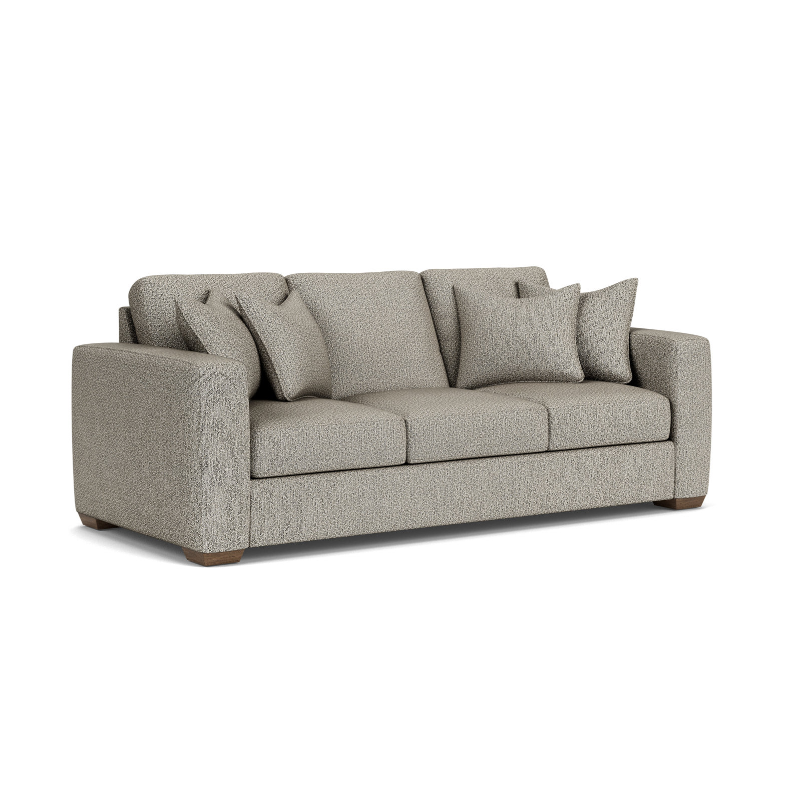 Anaiza 104'' Upholstered Sofa, Gray Polypropylene/Olefin, 37" H x 92" W x 41" D