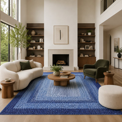 Rectangle Geometric Area Rug