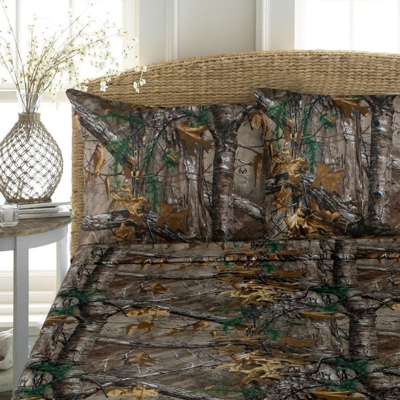 Ensemble de literie Realtree Xtra Camo, Ensemble de draps pour lit double + un drap-housse