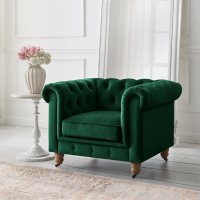 Fauteuil club Chesterfield Shabby Elegance Elina