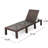 Gunnarr 78.25" Long Reclining Acacia Single Chaise Lounge-364689239