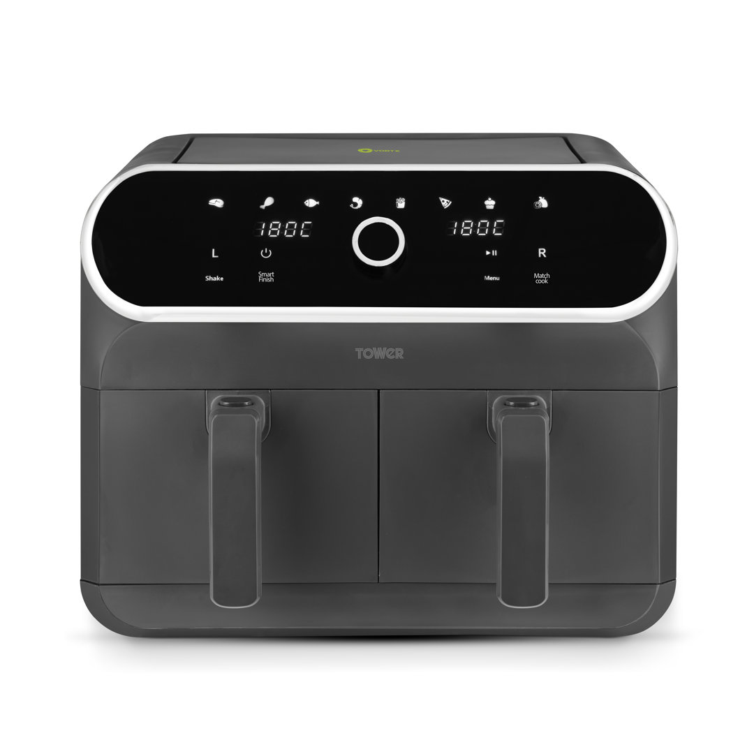 Tower 8L Elite Dual Basket Air Fryer T17194 Grey - Image 4