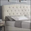 Ensemble de chambre à coucher tapissier 3 pièces Astral, lit à oreilles capitonné avec deux tables de chevet, alliant style et durabilité pour les maisons modernes-879692351