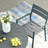 Eidanas Round 4 - Person 41.7'' L Outdoor Dining Set with 4 Stackable Chairs-1388142255