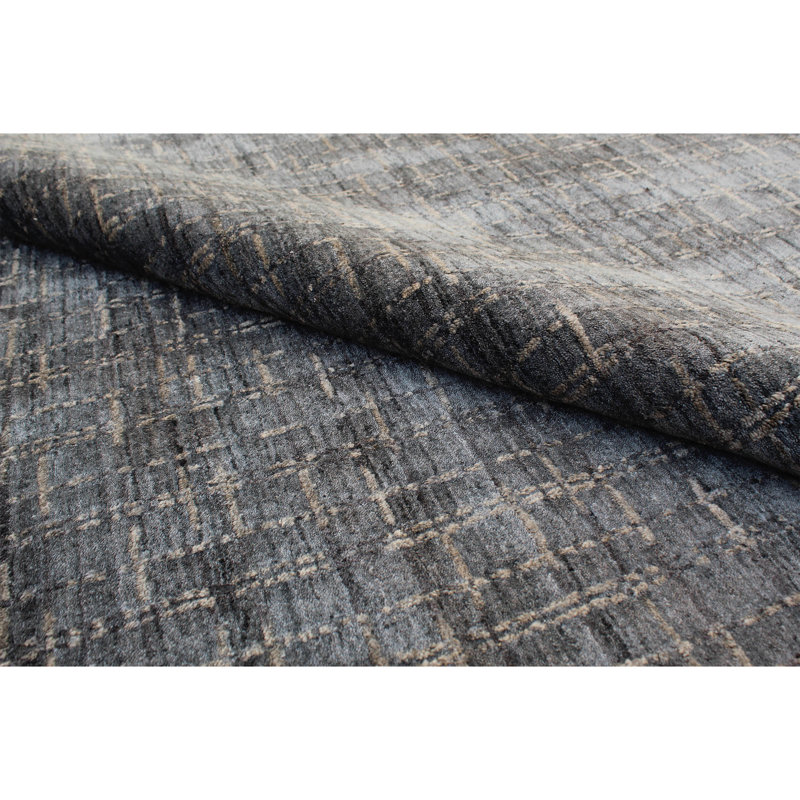 Area Rug in Gray/Beige, Rectangle 9' x 12'