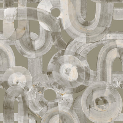 SAMPLE-Salt Collection Sheen Finish Penello Brush Dance Design Wallpaper Roll