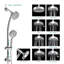 Pomme de douche ronde multifonctionnelle 4,7 po-77055386