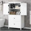 Armoire de salle de bain polyvalente avec tablettes réglables et plusieurs options de rangement-545355747