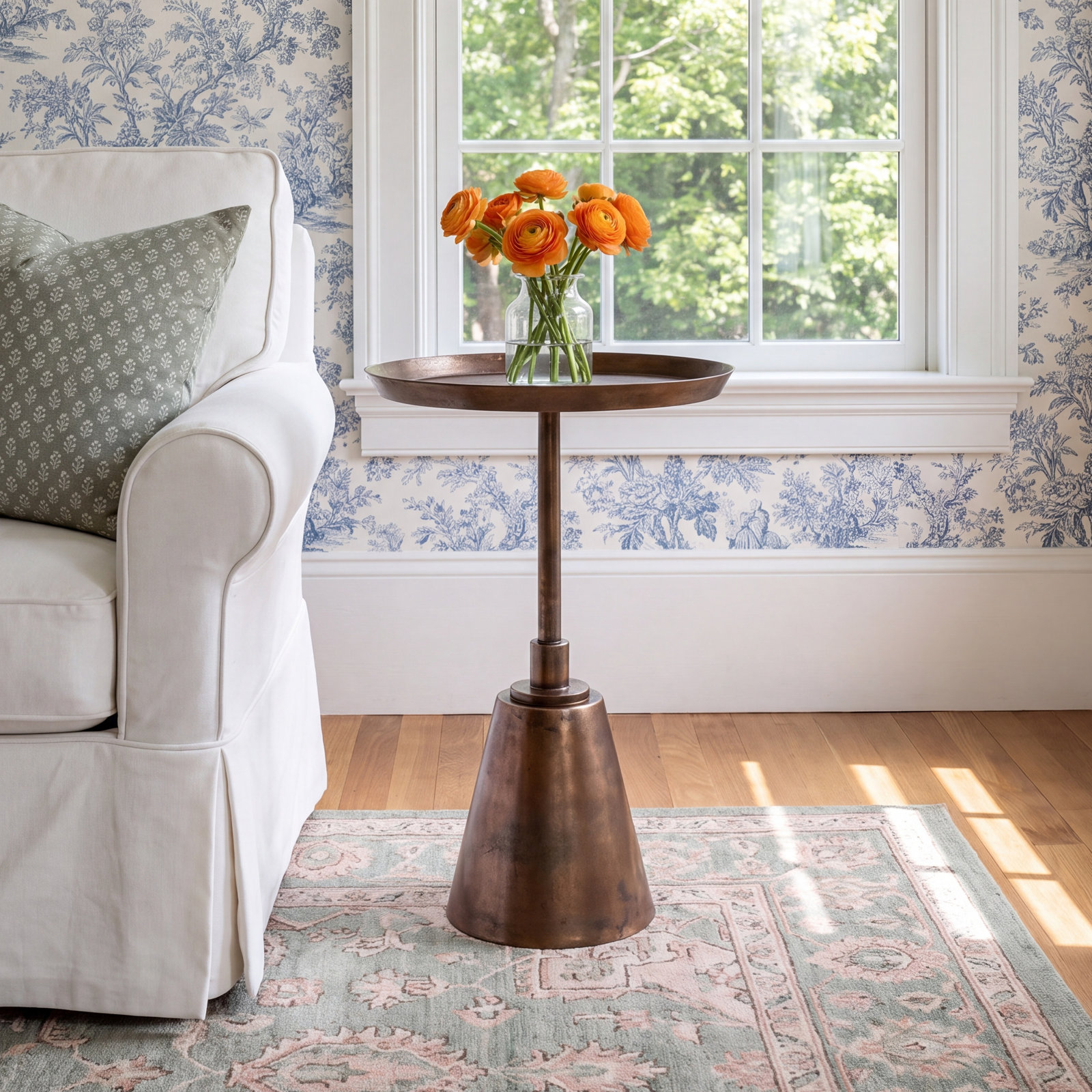 Leah End Table, 22" H x 16" W x 16" D