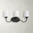 Avec 25 in. 3-Light Matte Black Contemporary Bath Vanity Light-123355003