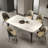 Luxury Marble Ash Wood Rectangular Dining Tables-102782909