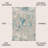 Lasley Contemporary POP Modern Abstract Vintage Faded Blue/Gray Rug-1200542391