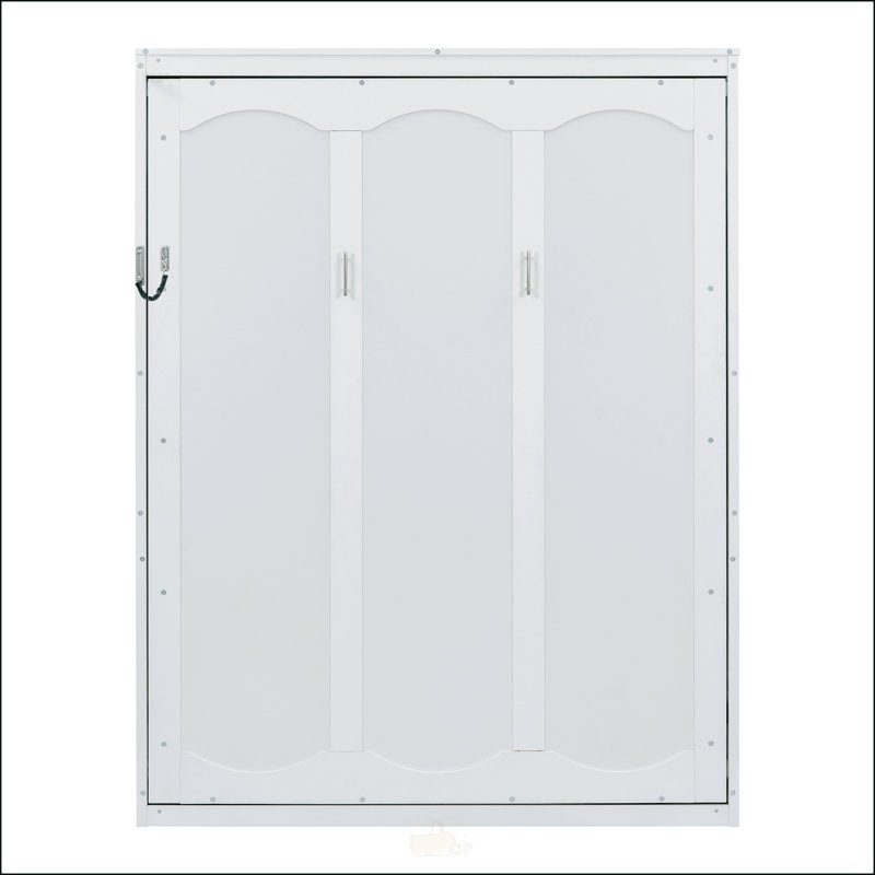 Grand lit escamotable avec tablettes