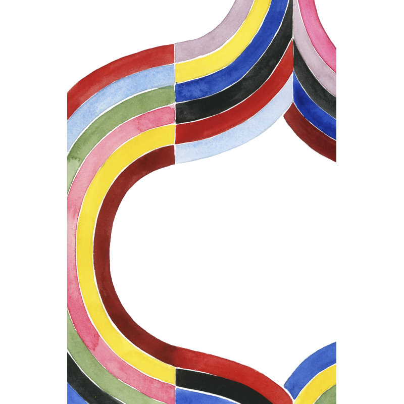 Deconstructed Rainbow II by Grace Popp - Painting, 122cm H x 81cm W, Black Floater Framed