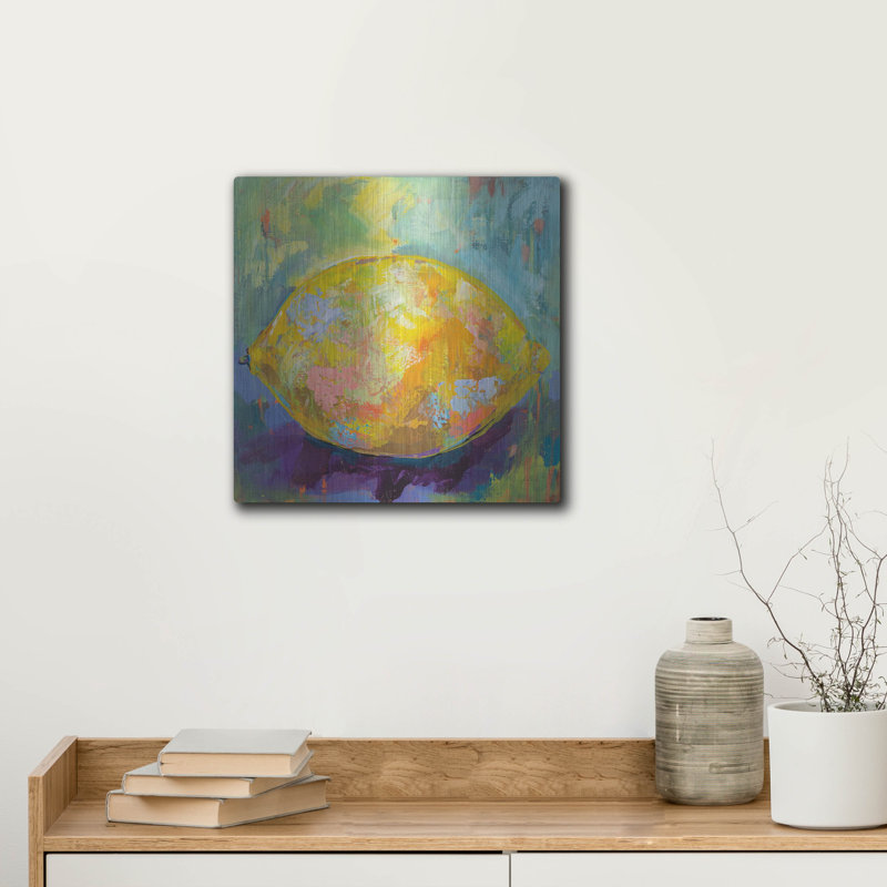 "Citron" par Jeanette Vertentes, H 12 po x l 12 po
