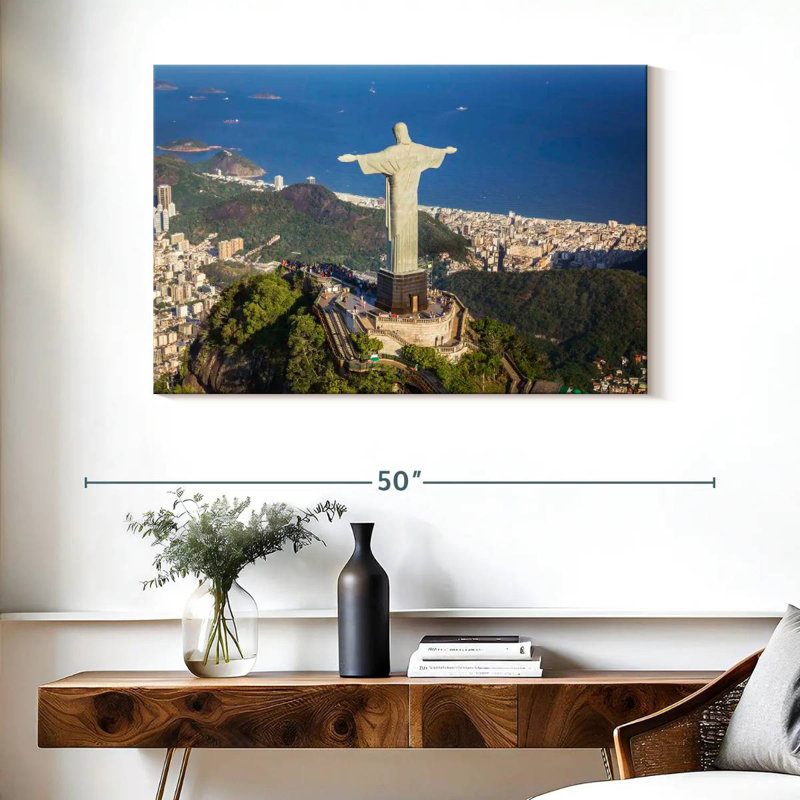Statue du Christ Rédempteur Kavia, H 26 po x l 39 po