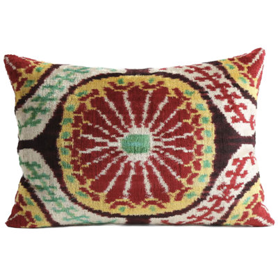 Cirque Velvet Ikat Pillow Cover And Insert