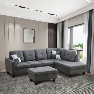 Crius 103.5" Upholstered L-Shape Sectional