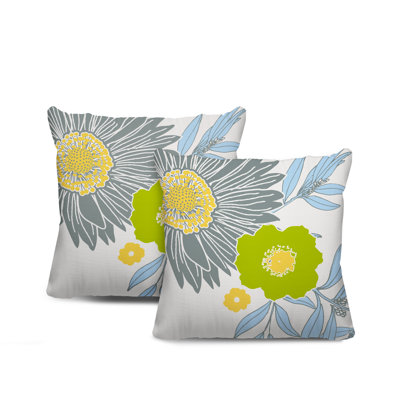 Housse et insert de coussin décoratif intérieur / extérieur en mélange de polyester