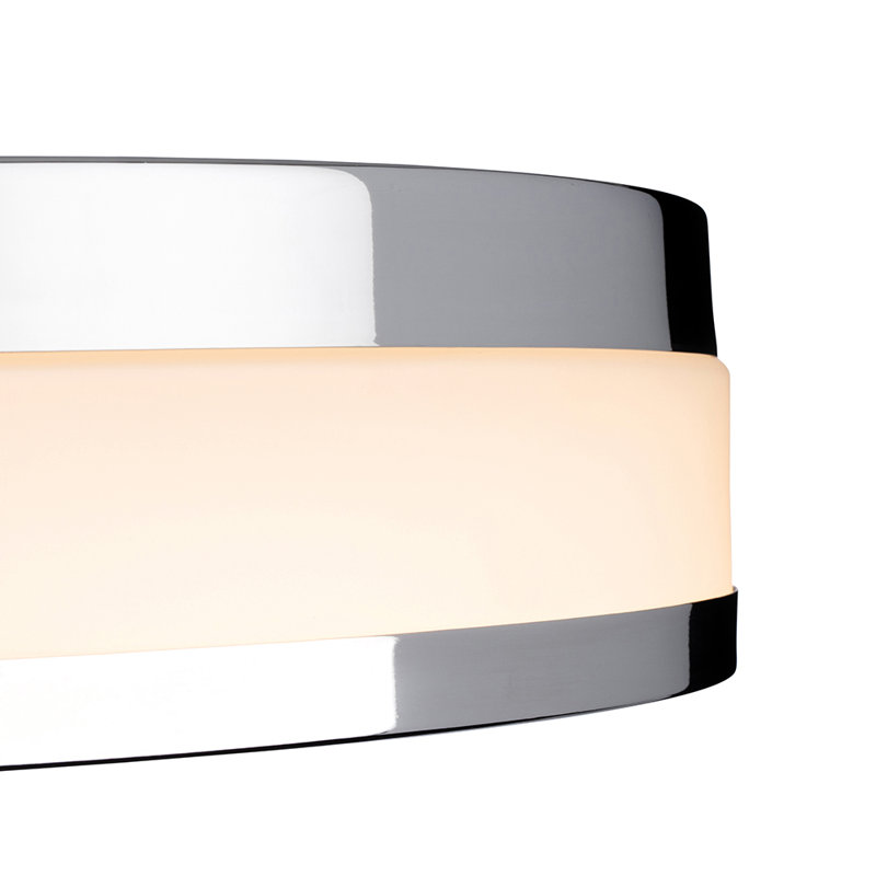 Glass LED Flush Mount, 6Cm H x 22Cm W x 22Cm D